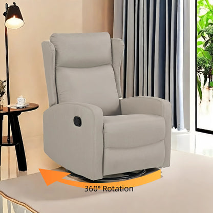 360 Swivel Rocking Recliner Chair with Adjustable Backrest - Modern Design for Living Room, Office and Entertainment Spaces