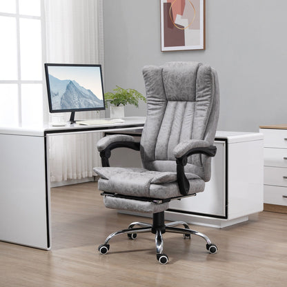 360 swivel Massage Office Chair High Back Recliner Chair with Lumbar Heating, Adjustable Recline and Extendable Footrest