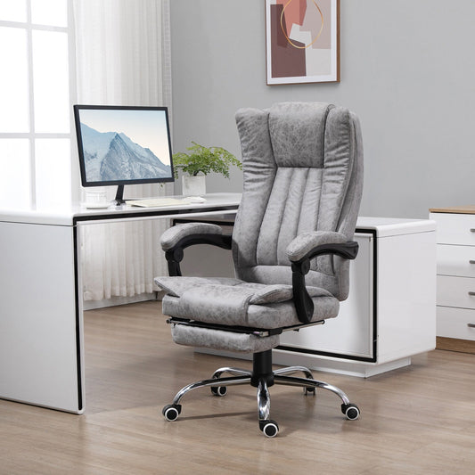 360 swivel Massage Office Chair High Back Recliner Chair with Lumbar Heating, Adjustable Recline and Extendable Footrest