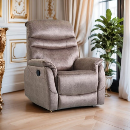360° Rocking Swivel Recliner Chair with Adjustable Backrest, Durable Fabric, Modern Reclining Sofa with Lumbar Support