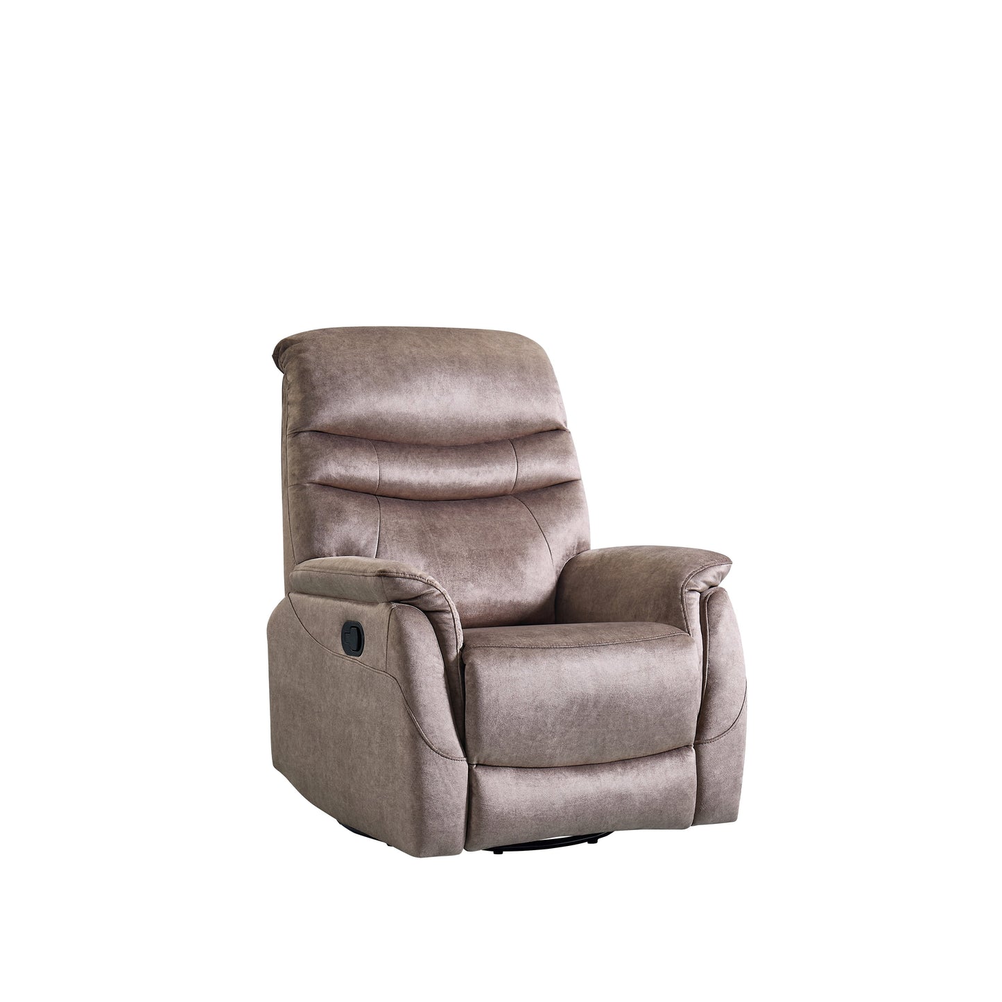 360° Rocking Swivel Recliner Chair with Adjustable Backrest, Durable Fabric, Modern Reclining Sofa with Lumbar Support