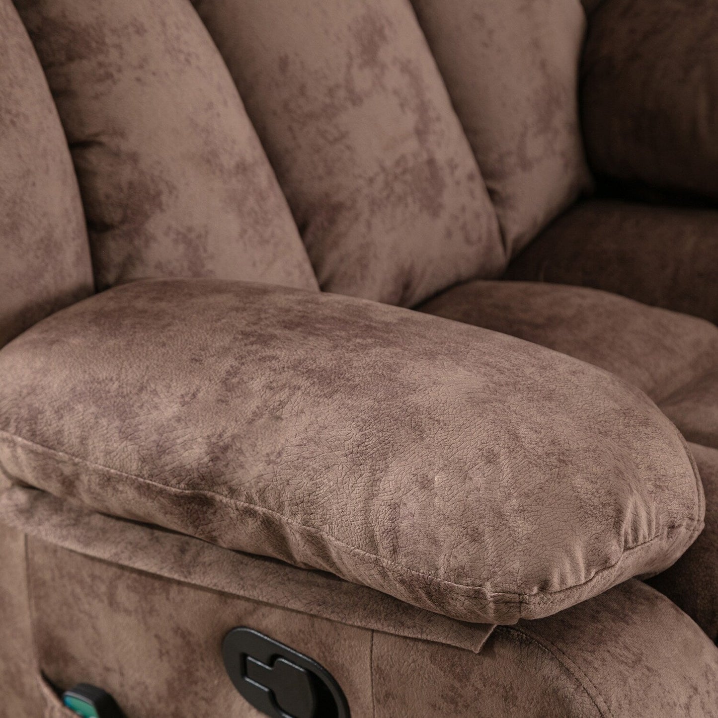360° Rotatable Swing Manual Massage Rocker Recliner With Heat And Vibration