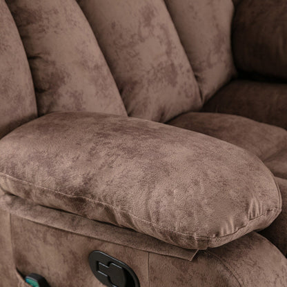 360° Rotatable Swing Manual Massage Rocker Recliner With Heat And Vibration