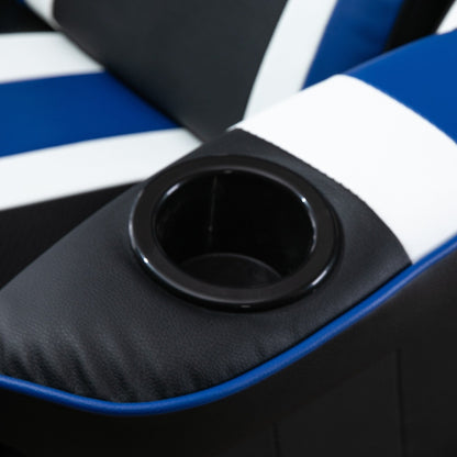 360Â° Rotation Gaming Chair Racing Style Computer Recliner Ergonomic Office Chair with Lumbar Support, Footrest and Cup Holder
