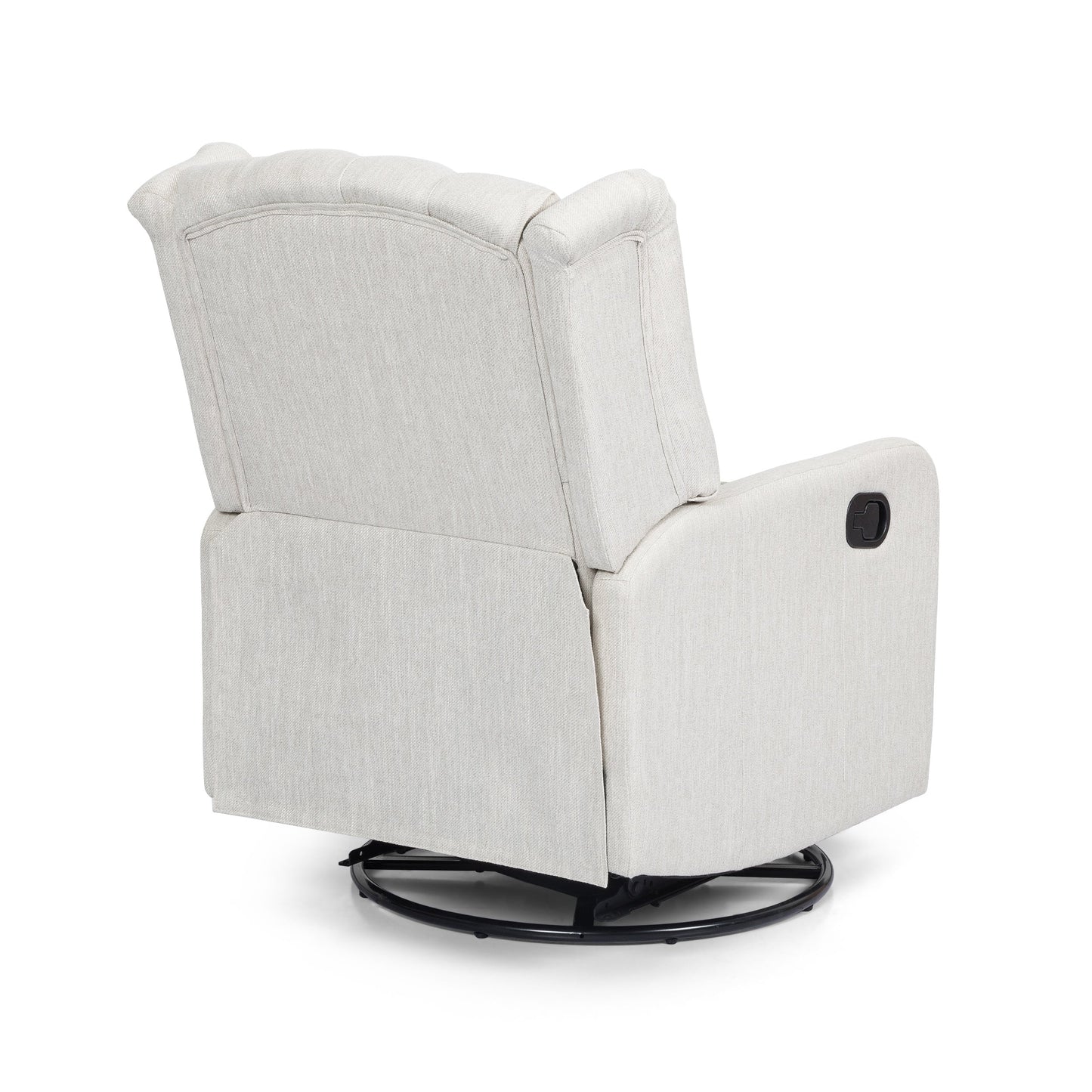 360° Rotation Lounge Chair with Classic Style for Living Room or Bedroom, Lever-Control Recliner for Reading & Relaxation