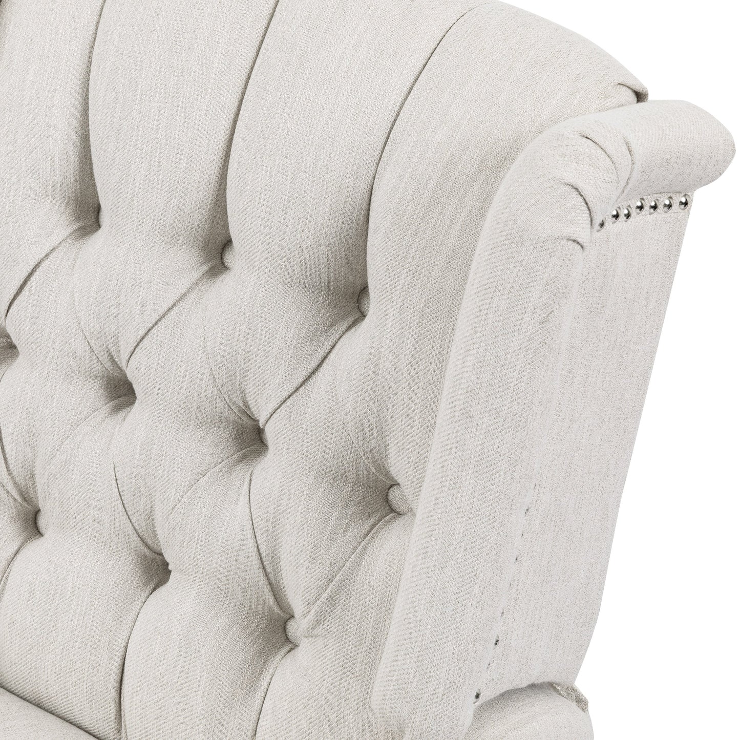 360° Rotation Lounge Chair with Classic Style for Living Room or Bedroom, Lever-Control Recliner for Reading & Relaxation