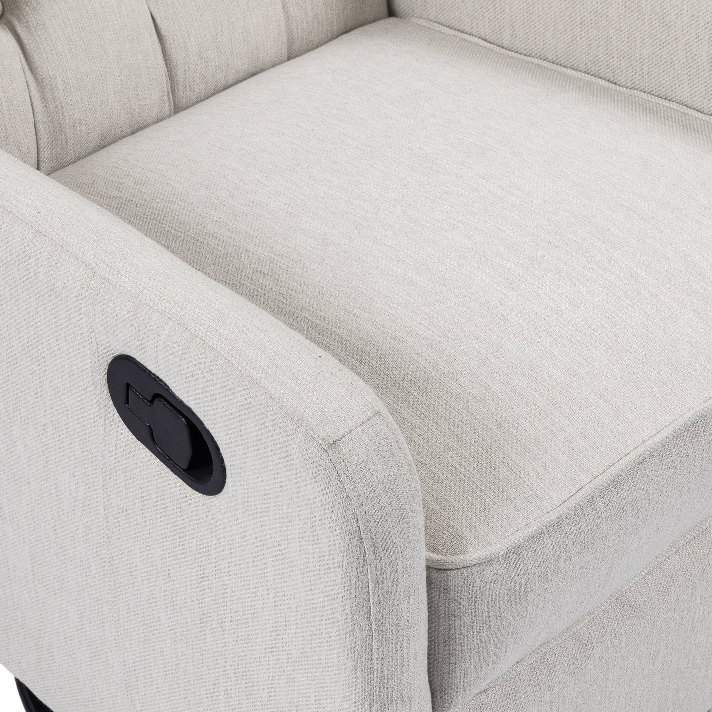 360° Rotation Lounge Chair with Classic Style for Living Room or Bedroom, Lever-Control Recliner for Reading & Relaxation