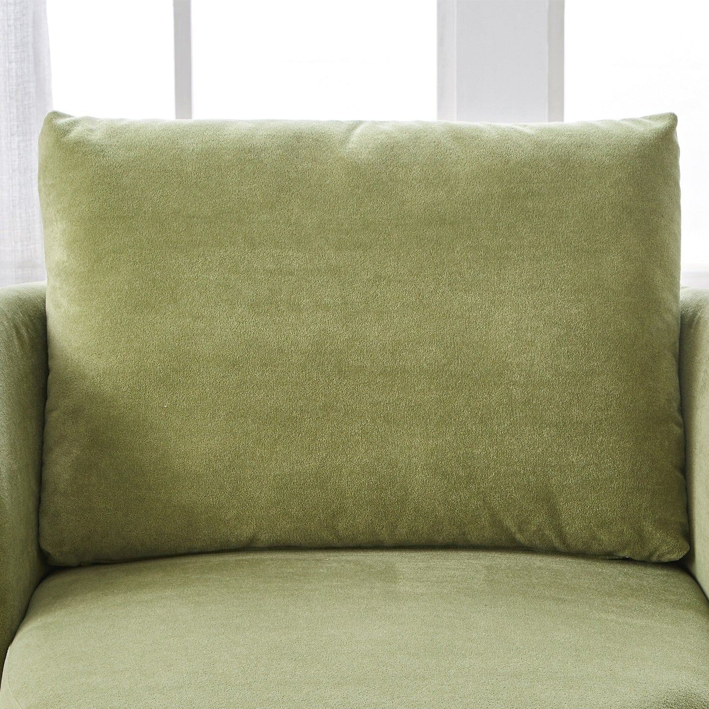 360Â° Swivel Chair, Chenille Barrel Armchair, Curved Design Lounge Chair Upholstered Swivel Sofa Chair for Living Room