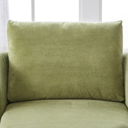 360Â° Swivel Chair, Chenille Barrel Armchair, Curved Design Lounge Chair Upholstered Swivel Sofa Chair for Living Room