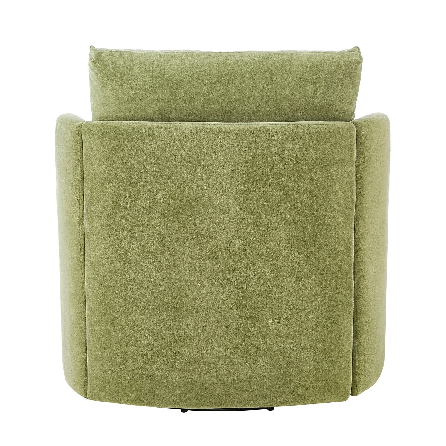 360Â° Swivel Chair, Chenille Barrel Armchair, Curved Design Lounge Chair Upholstered Swivel Sofa Chair for Living Room