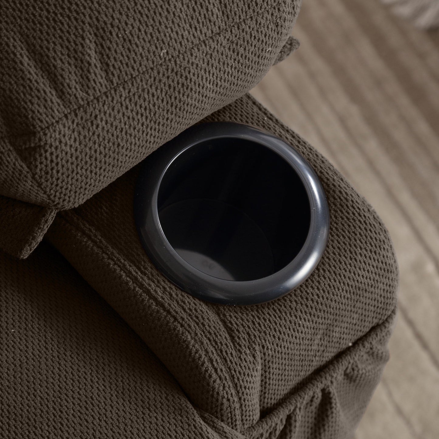 360° Swivel Heated Massage Recliner with USB Charging, Cup Holders, Side Storage, and Plush Fleece Upholstery