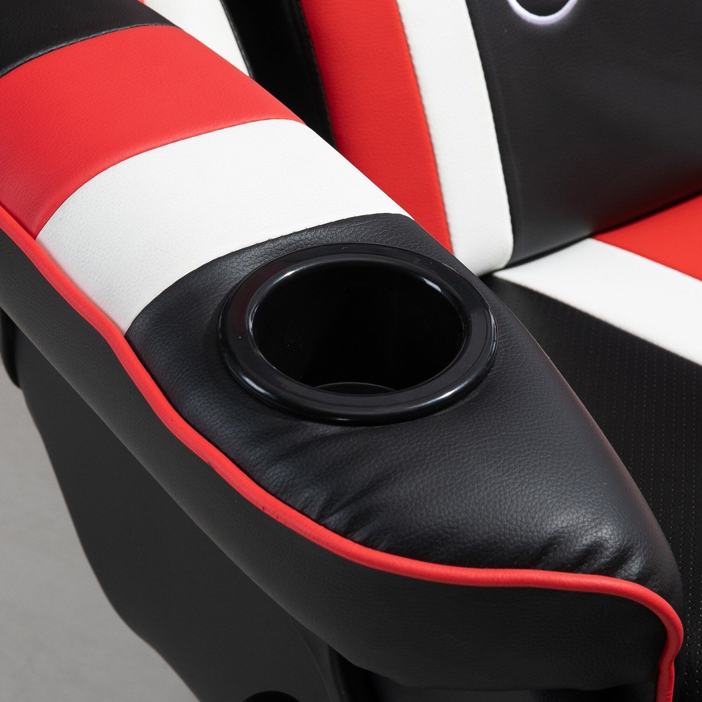 360Â° Swivel Racing Style Gaming Recliner Chair with Lumbar Support, Footrest and Dual Cup Holders for Game Room