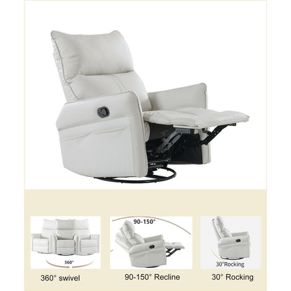 360Â° Swivel Rocker Manual Recliner Chair for Living Room, Bedroom