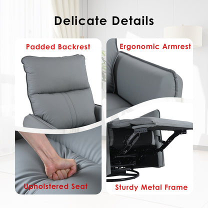360Â° Swivel Rocker Manual Recliner Chair for Living Room, Bedroom