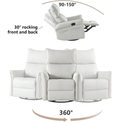360Â° Swivel Rocker Manual Recliner Chair for Living Room, Bedroom