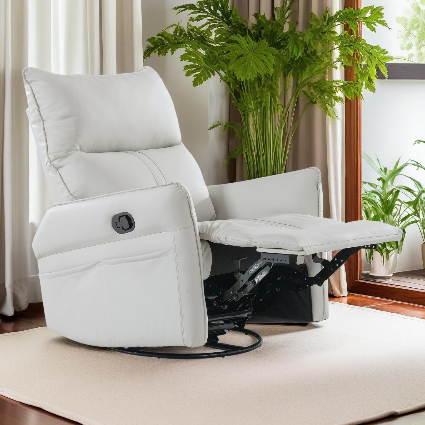 360Â° Swivel Rocker Manual Recliner Chair for Living Room, Bedroom