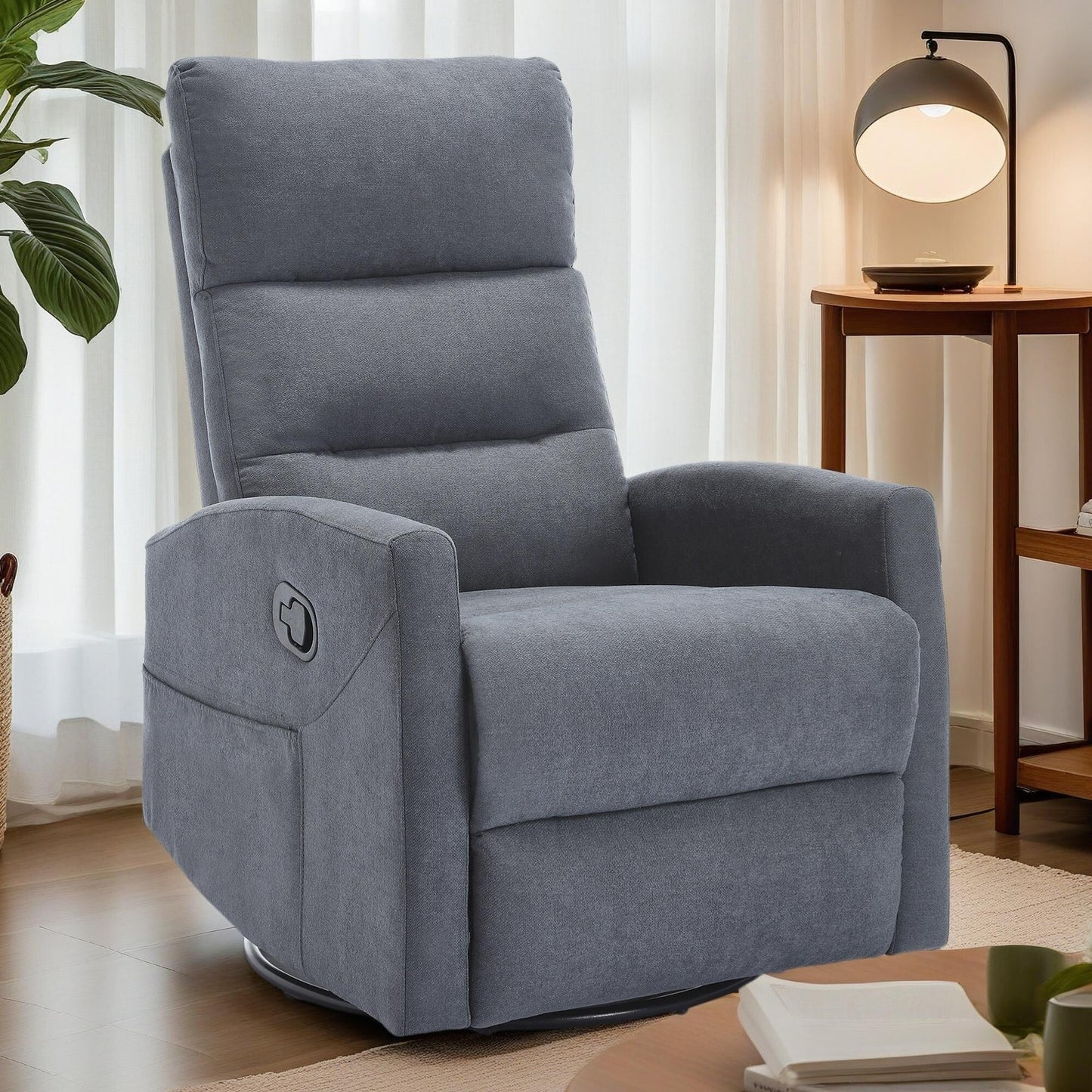 360Â° Swivel Rocker Manual Recliner Chair for Living Room