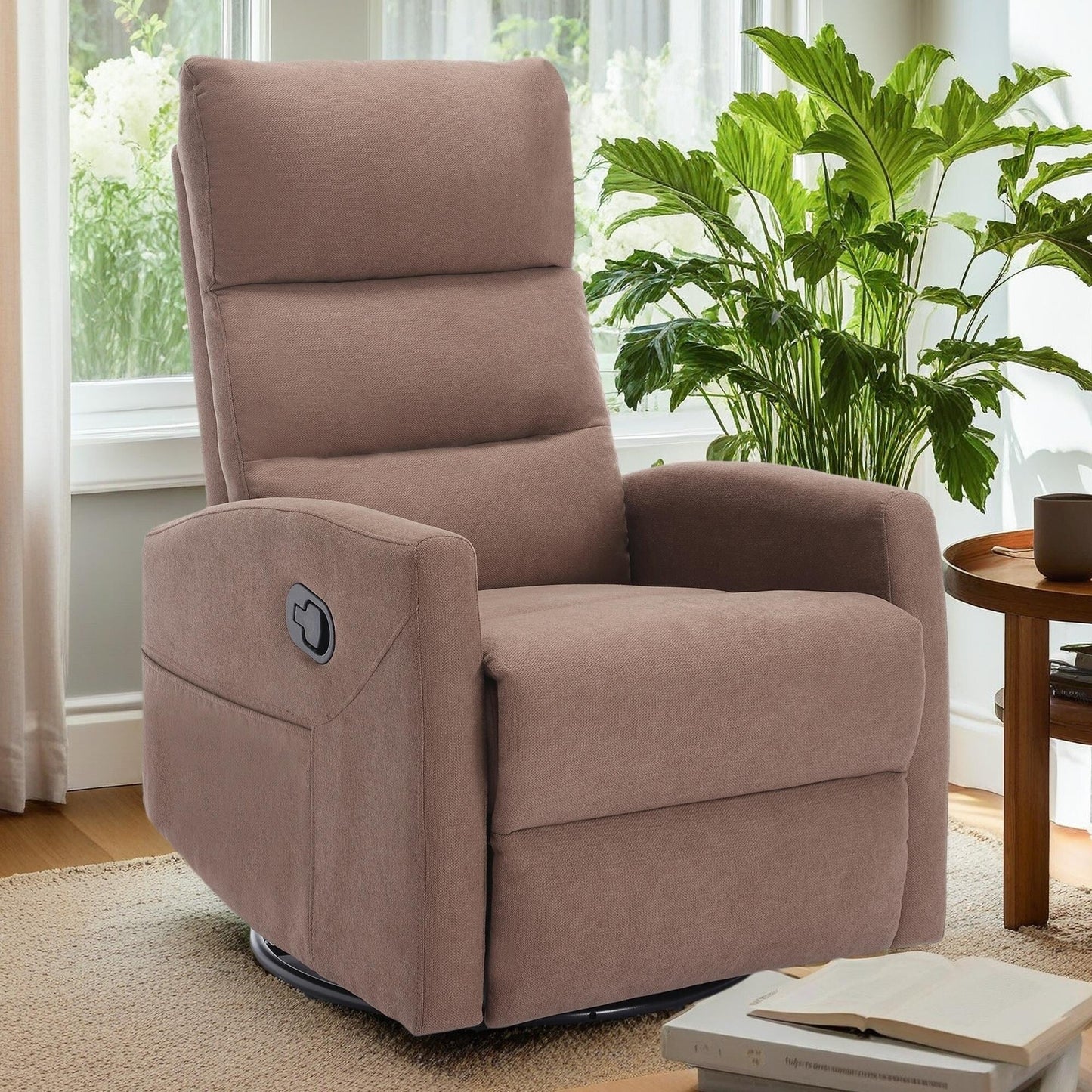 360Â° Swivel Rocker Manual Recliner Chair for Living Room