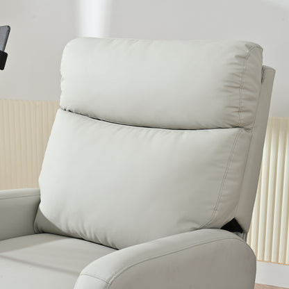 360Â° Swivel Rocking Recliner Chair with Phone Holder, Footrest, Adjustable Position for Living Room & Home Theater