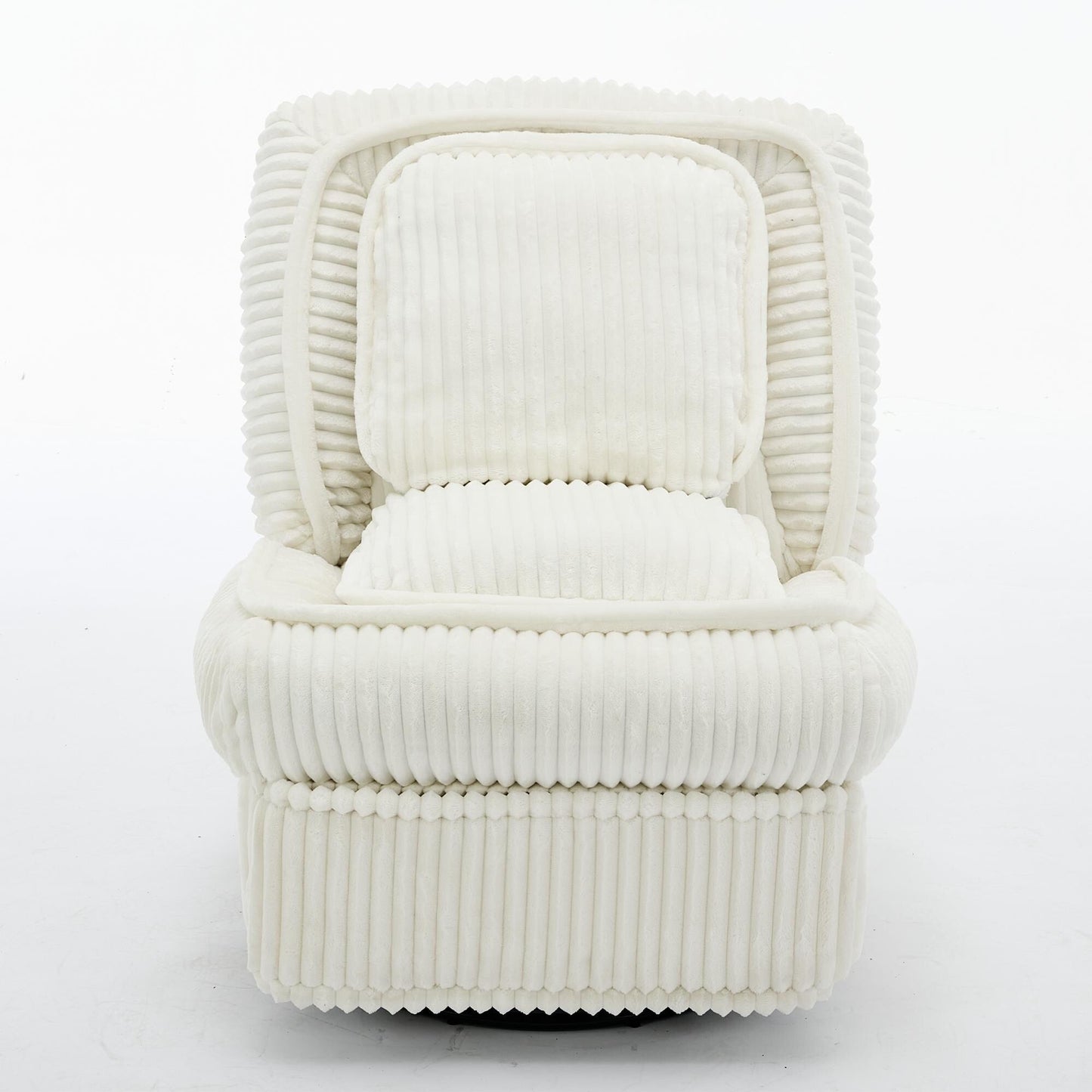 360° Swivel Rocking Single Sofa,Recliner Sofa, Manual Glider Rocking Armless Chair,Living Room Office