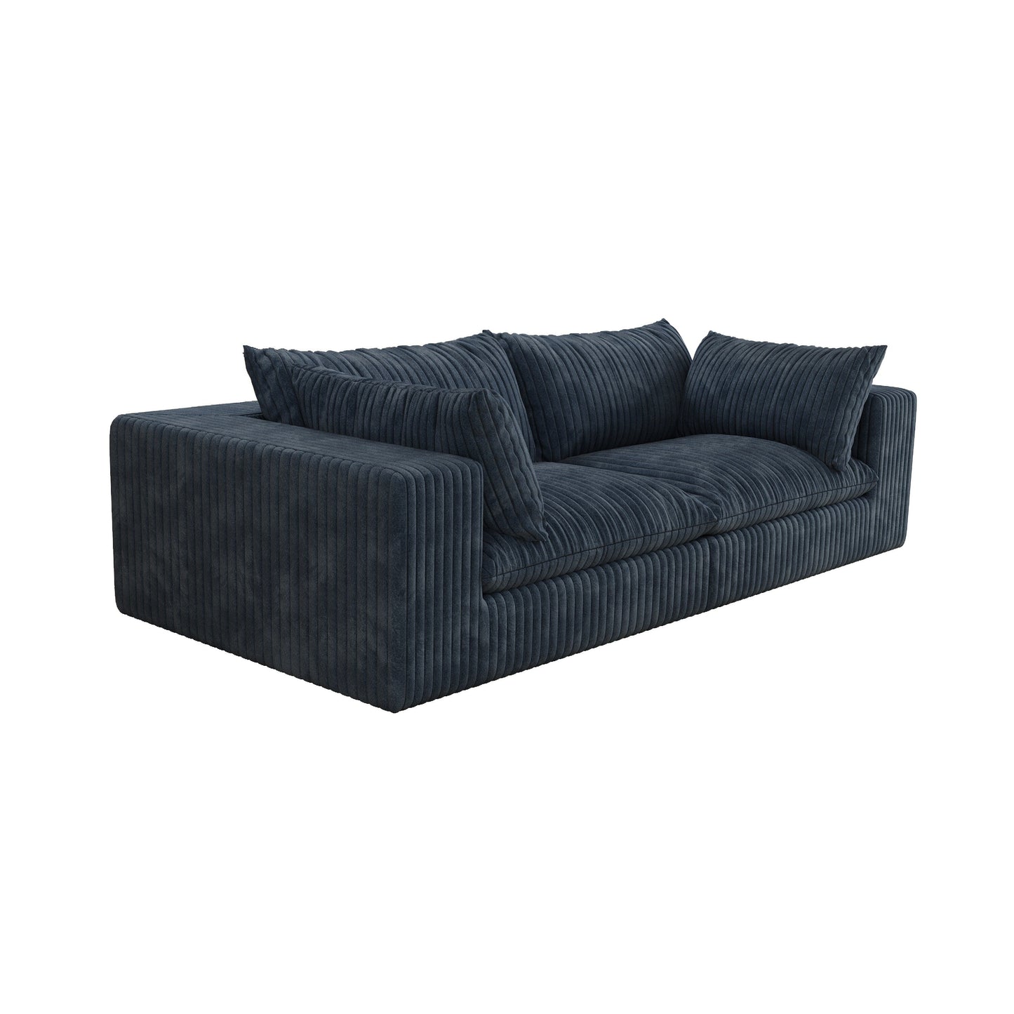 39.8 Cloud Sofa,Corduroy Fabric,Deep Seat Couches,Double-layer design,Removable Cushion,No Assembly, DIY Combination