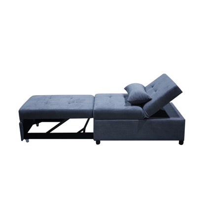 39.8 Single Folding Ottoman Sofa Bed with Adjustable Back and Pillows for Living Room