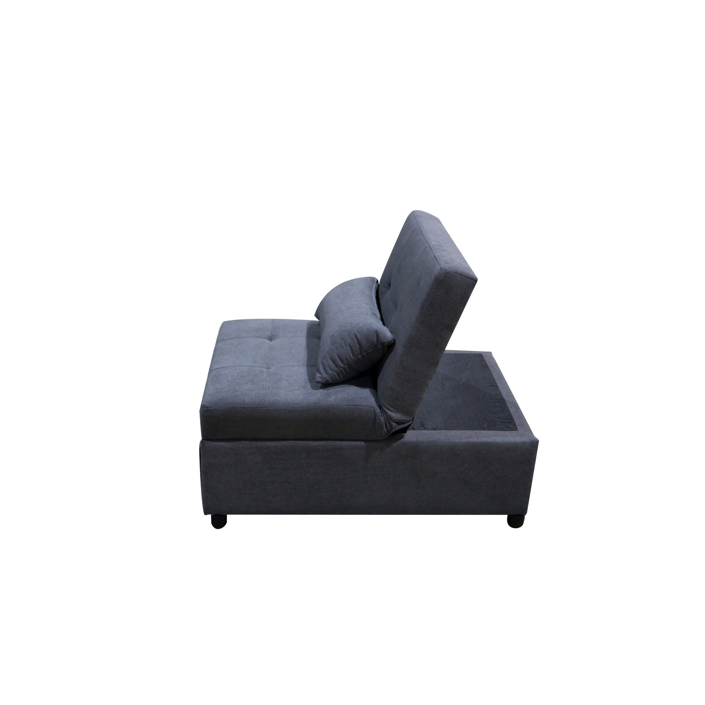 39.8 Single Folding Ottoman Sofa Bed with Adjustable Back and Pillows for Living Room
