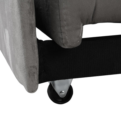 39.8 Single Folding Ottoman Sofa Bed with Adjustable Back and Pillows for Living Room