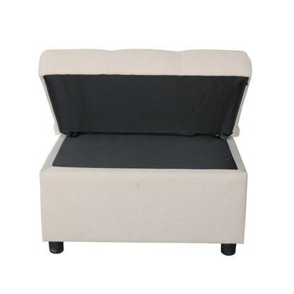 39.8 Single Folding Ottoman Sofa Bed with Adjustable Back and Pillows for Living Room
