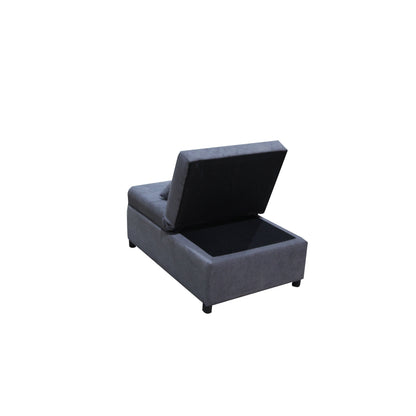 39.8 Single Folding Ottoman Sofa Bed with Adjustable Back and Pillows for Living Room