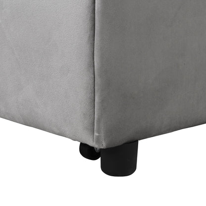 39.8 Single Folding Ottoman Sofa Bed with Adjustable Back and Pillows for Living Room
