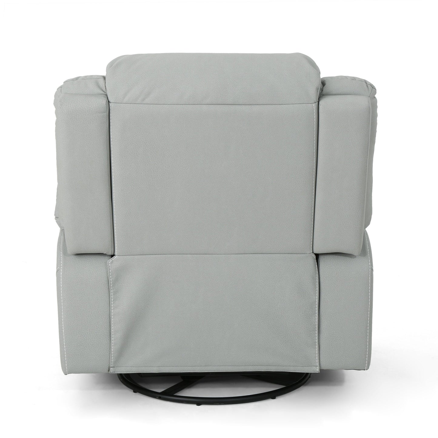39 Wide Faux Leather Manual Swivel Standard Recliner