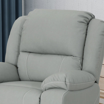 39 Wide Faux Leather Manual Swivel Standard Recliner