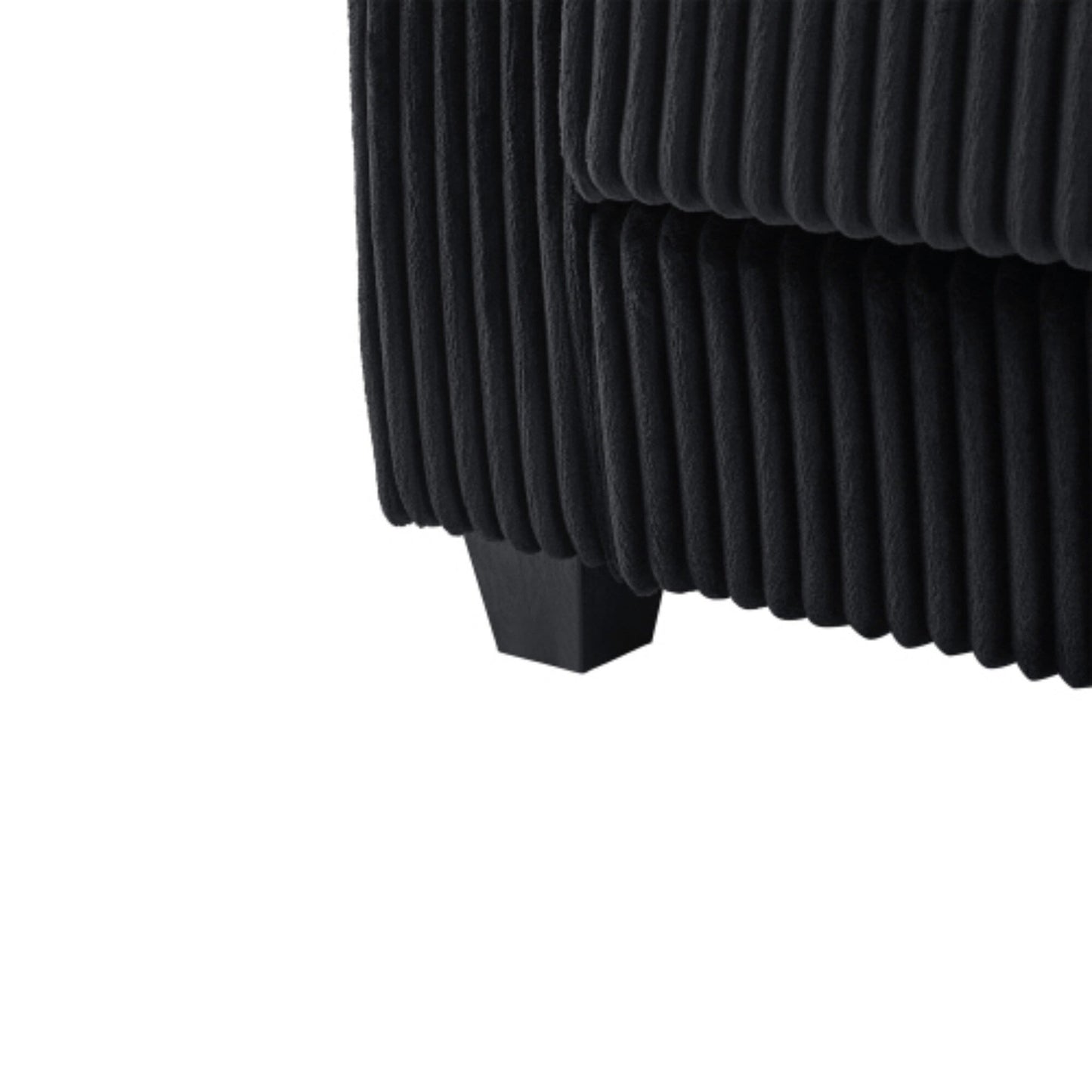 4-Seater Modern Corduroy Sofa Couch with USB Ports, Hidden Storage, and Flip-Top Cup Holders