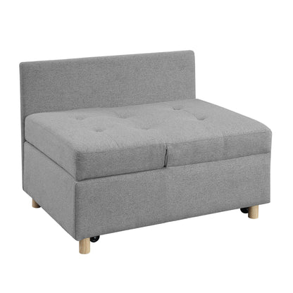 4-in-1 Single Convertible Sofa Bed with Adjustable Back