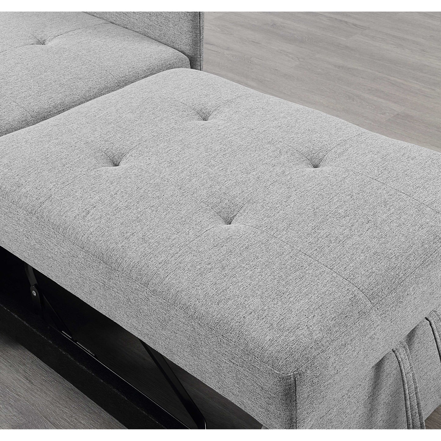 4-in-1 Single Convertible Sofa Bed with Adjustable Back