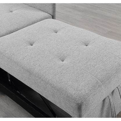 4-in-1 Single Convertible Sofa Bed with Adjustable Back