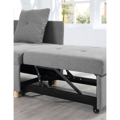 4-in-1 Single Convertible Sofa Bed with Adjustable Back