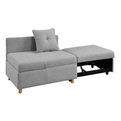 4-in-1 Single Convertible Sofa Bed with Adjustable Back