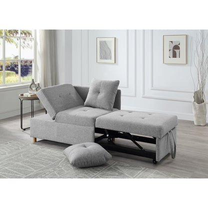 4-in-1 Single Convertible Sofa Bed with Adjustable Back