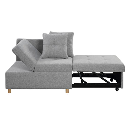 4-in-1 Single Convertible Sofa Bed with Adjustable Back