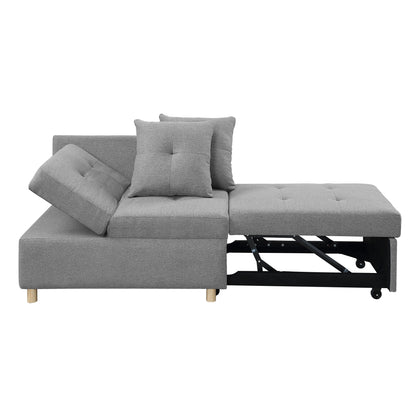 4-in-1 Single Convertible Sofa Bed with Adjustable Back