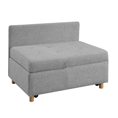 4-in-1 Single Convertible Sofa Bed with Adjustable Back