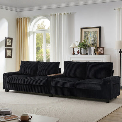 4-seater Corduroy Sofa Couch