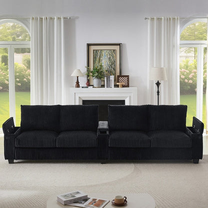 4-seater Corduroy Sofa Couch