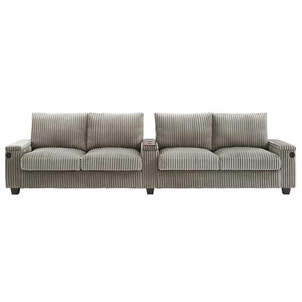 4-seater Corduroy Sofa Couch