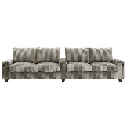 4-seater Corduroy Sofa Couch