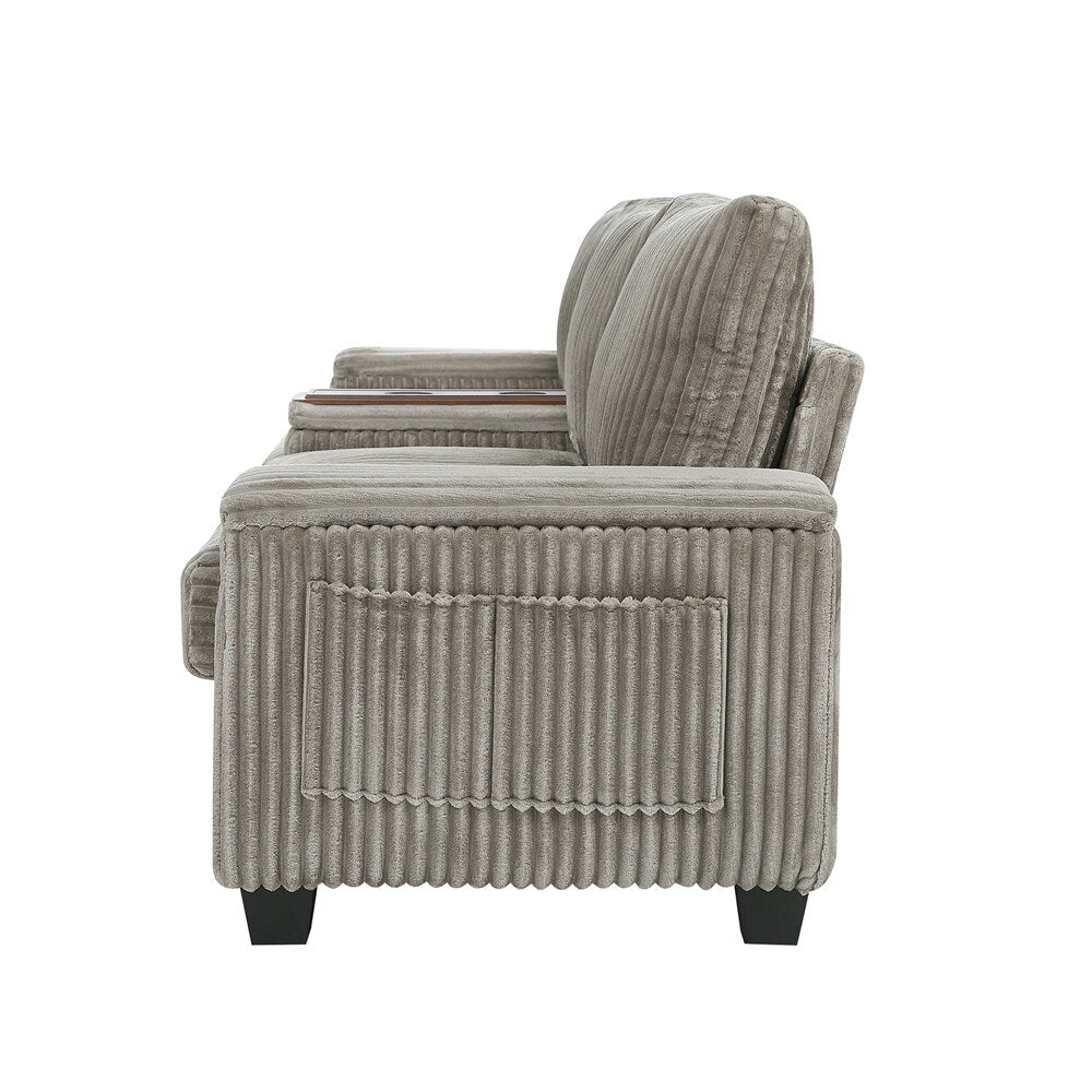 4-seater Corduroy Sofa Couch