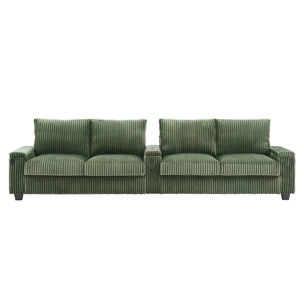 4-seater Corduroy Sofa Couch