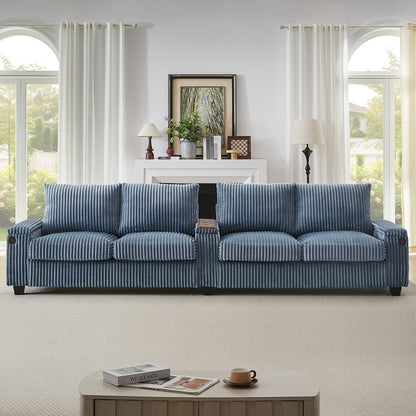 4-seater Corduroy Sofa Couch